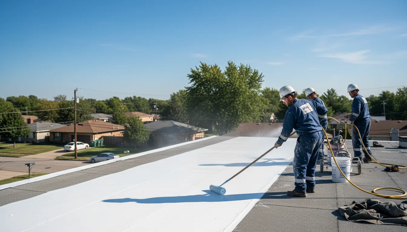 Commercial roof coating in Sanborn, IA near me